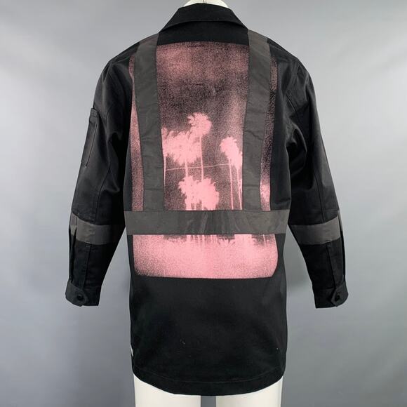 U.P.W.W. Size S Black Pink Photo Polyester Cotton Jacket - Picture 4 of 8